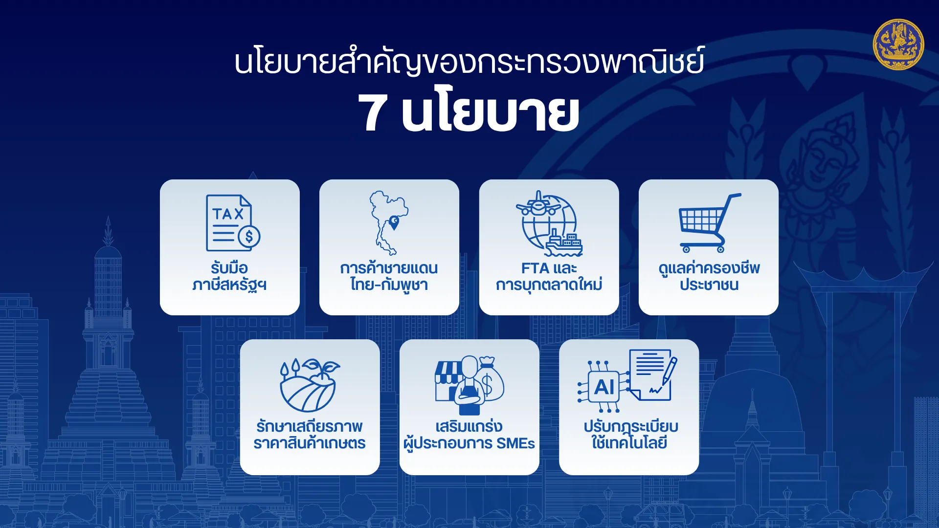 ศุภจี กางแผน 7 นโยบายเร่งด่วน ลดค่าครองชีพ อุ้มเกษตรกร ปลดล็อกเศรษฐกิจไทย