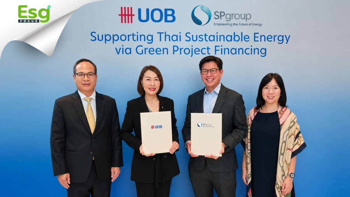 UOB หนุนSP Group ลงทุนพลังงานสะอาด จิ๊กซอว์พลังงานยั่งยืน