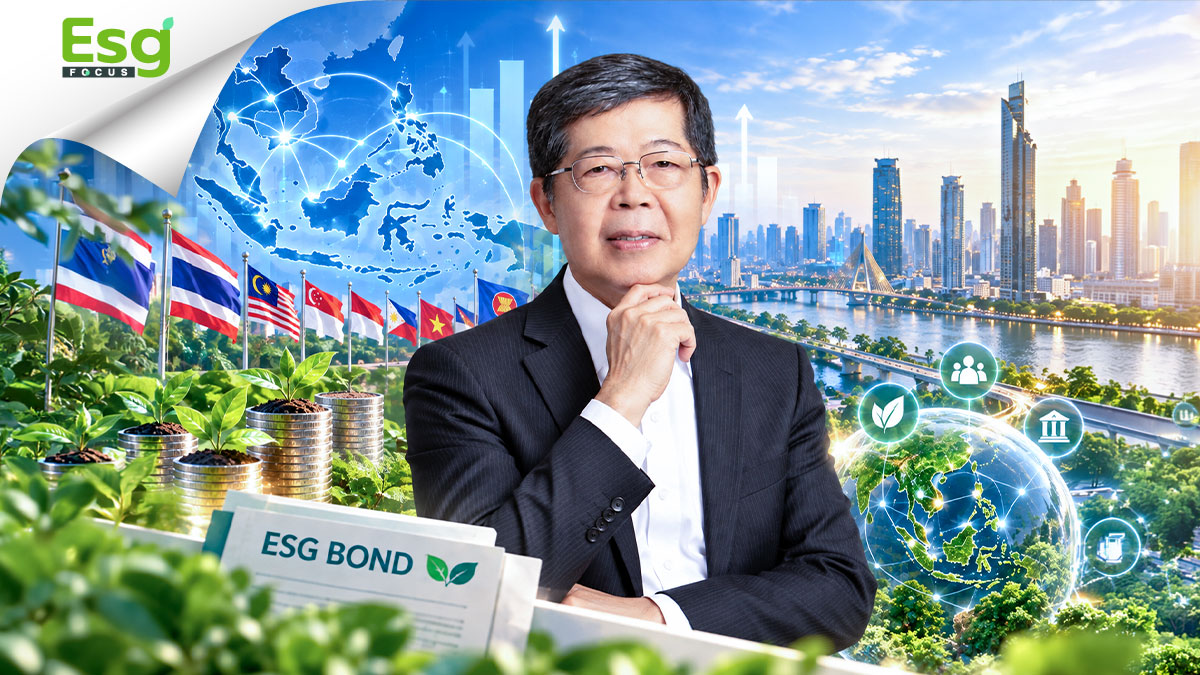 “ดร.ประสาร” ห่วงเศรษฐกิจไทยโตต่ำกว่าอาเซียน ชูใช้ ESG Bond เปลี่ยนผ่านประเทศสู่ความยั่งยืน