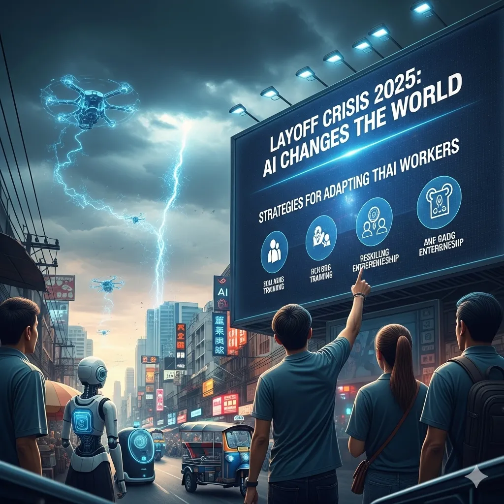 วิกฤตเลย์ออฟ 2025 AI เปลี่ยนโลก ส่องกลยุทธ์ปรับตัวแรงงานไทยให้อยู่รอด