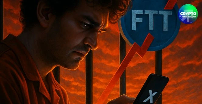 รูป แตกตื่น! SBF โผล่ทักทายจากคุก ดัน FTT  พุ่ง สุดท้ายเพื่อนรับโพสต์แทน