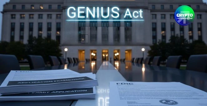 รูป FDIC เริ่มขยับ! จ่อเสนอร่างกฎแรก “GENIUS Act” เดือนธ.ค.นี้ เคาะขั้นตอนยื่นขออนุญาตผู้ออก Stablecoin