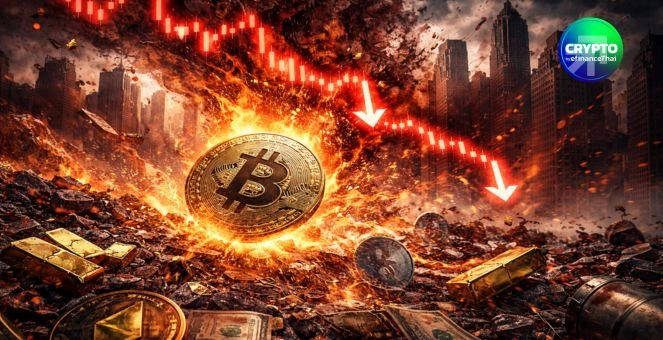 รูป ตลาดแตก! แรงเทขายหนักทุกสินทรัพย์ Bitcoin ดิ่งต่ำสุดนับตั้งแต่เดือนเมษายน 2025