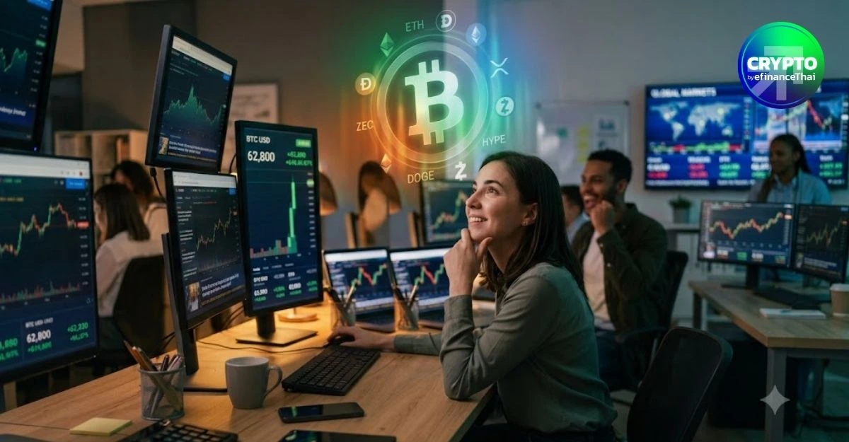 Bitcoin พุ่งแตะเกือบ 63,000 ดอลลาร์ หลังตลาดคลายกังวลดอกเบี้ยสหรัฐฯ