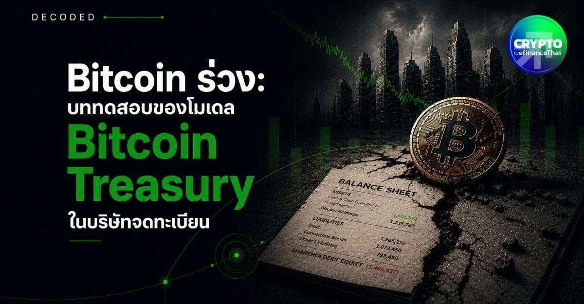 บิตคอยน์ร่วง: บททดสอบของโมเดล Bitcoin Treasury ในบริษัทจดทะเบียน | DECODED