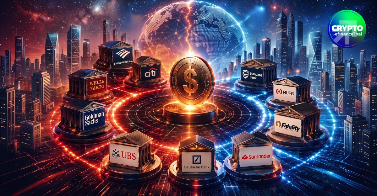 ชุดใหญ่ไฟกะพริบ! Citi–Goldman นำ 21 สถาบันการเงินลุย Stablecoin ดอลลาร์ จ่อเปิดตัวปี 2027