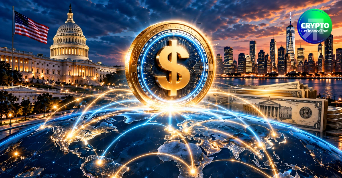 สหรัฐฯ เล็งดัน Stablecoin ดอลลาร์ทั่วโลก หนุนสถานะเงินสำรอง-เพิ่มดีมานด์พันธบัตร