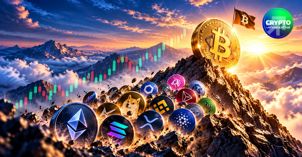 เลือกถูกไม่ง่าย! มีเพียง 9 ใน 50 Altcoin ที่ทำผลงานชนะ Bitcoin นับจากจุดพีค
