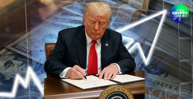 รูป วันประวัติศาสตร์! ทรัมป์ ‘ลงนาม’ Genius Act กม.สเตเบิลคอยน์ฉบับแรกของสหรัฐ